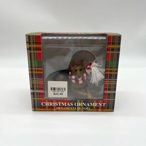 Sandicast German Shepard Ornament – Handcrafted Dog Figurine Holiday Decoration